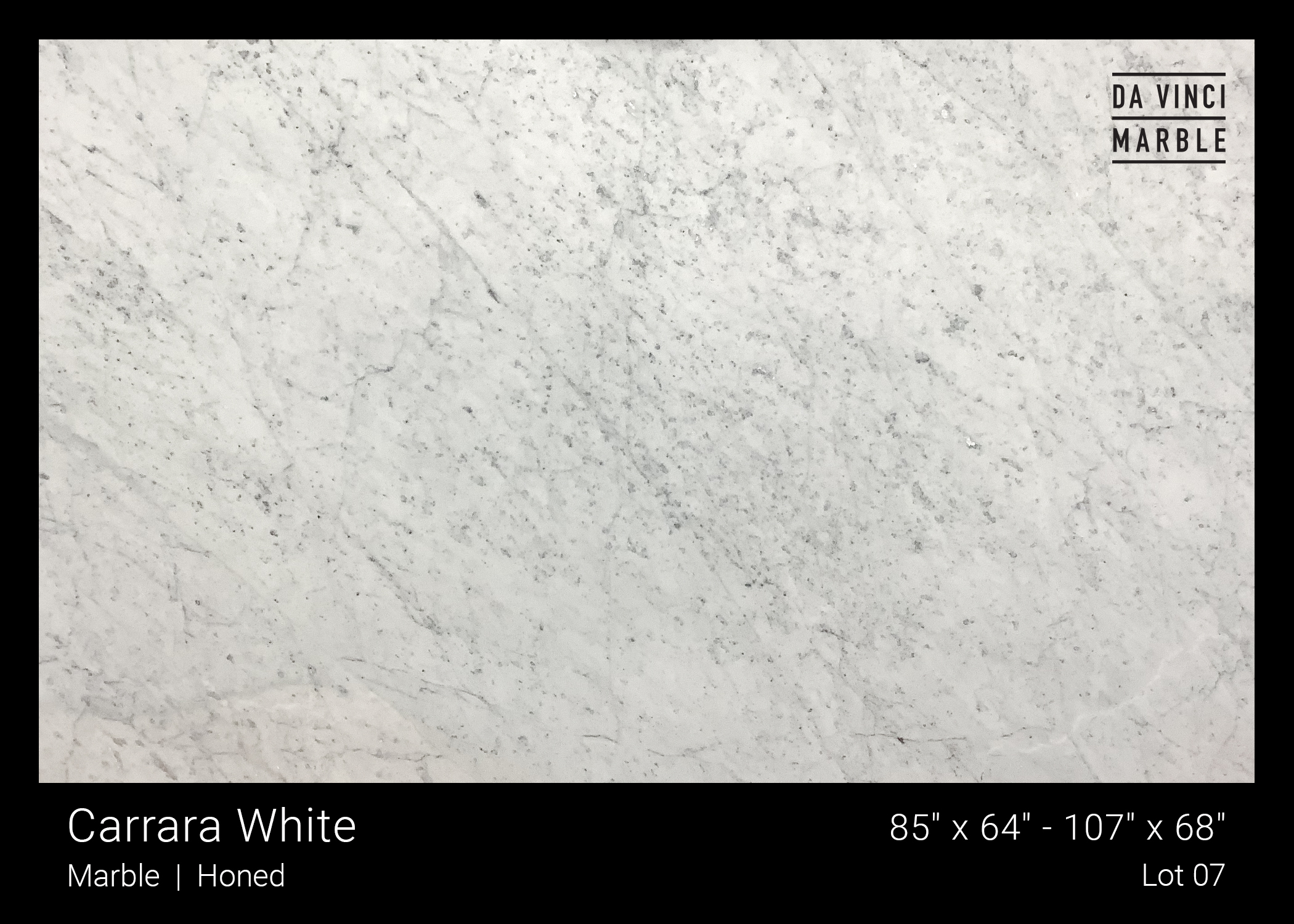 Bianco Carrara Honed 2cm Slab