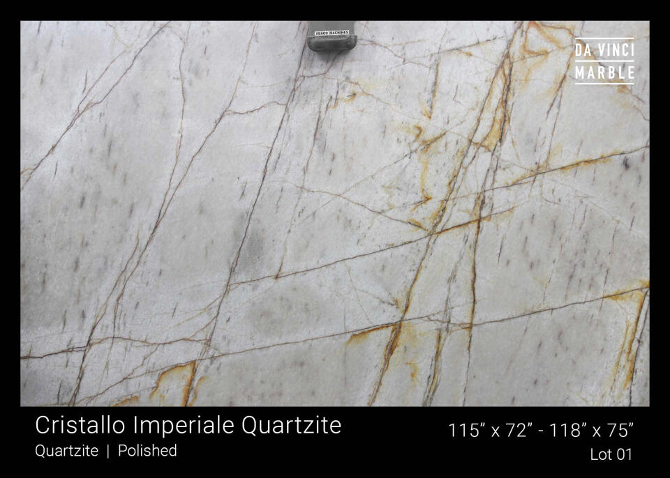 Cristallo Imperiale Quarzite 2cm Slab