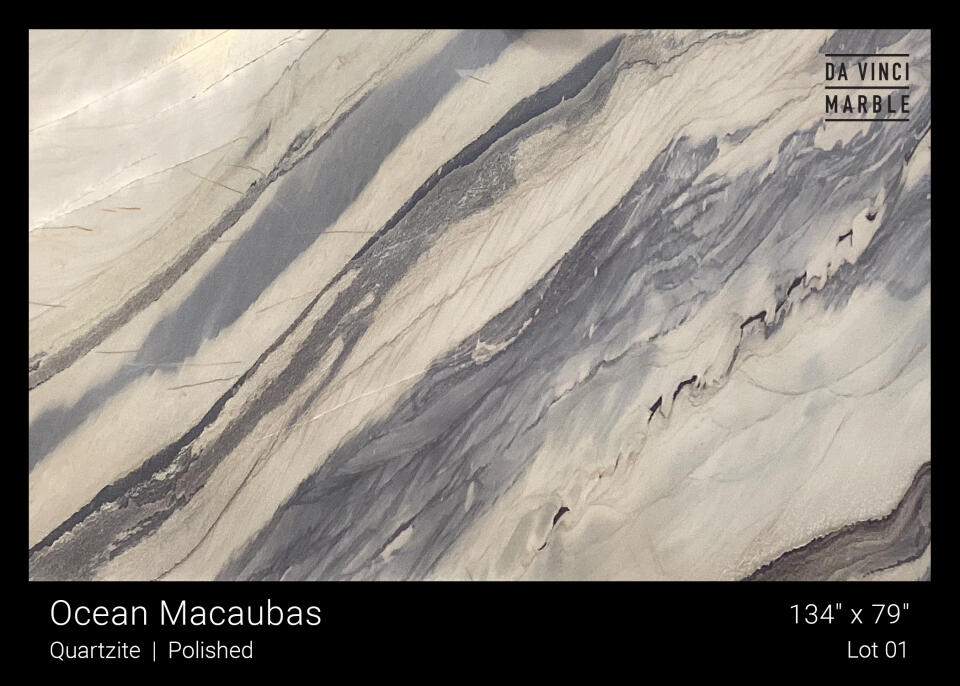 Quartzite Ocean Macaubas 2cm Slab