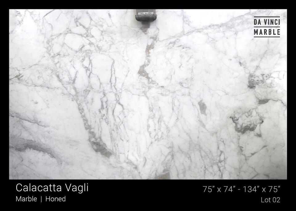 Calacatta Vagli Honed Finish 2cm Slab