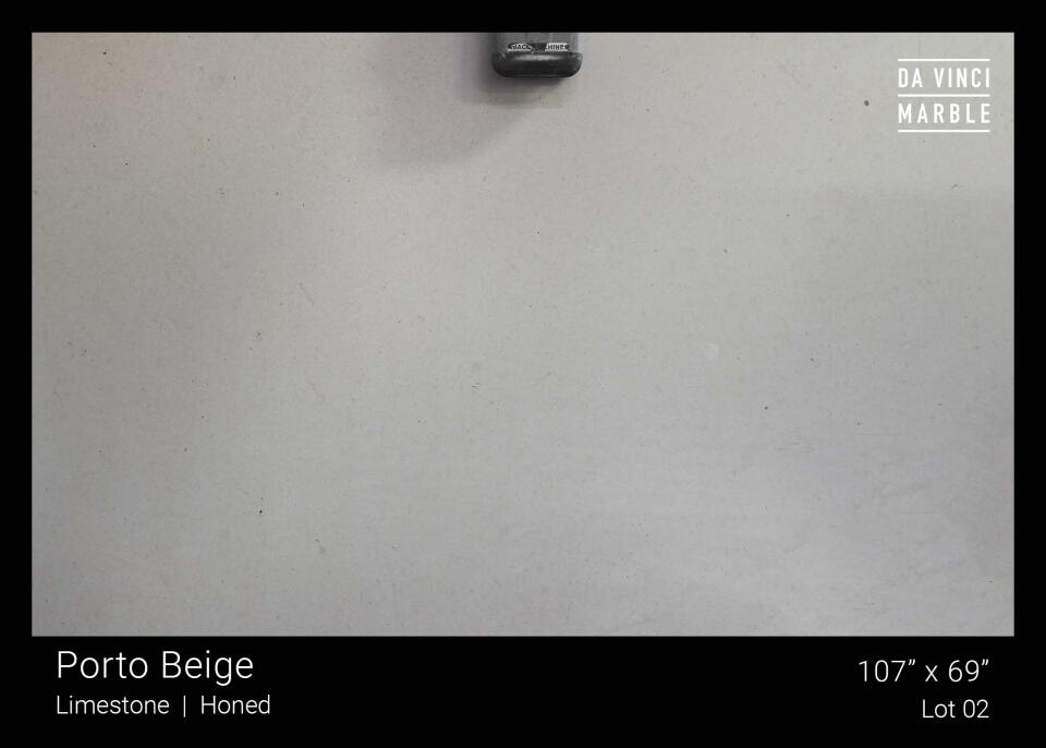 Porto Beige Honed 2cm Slab