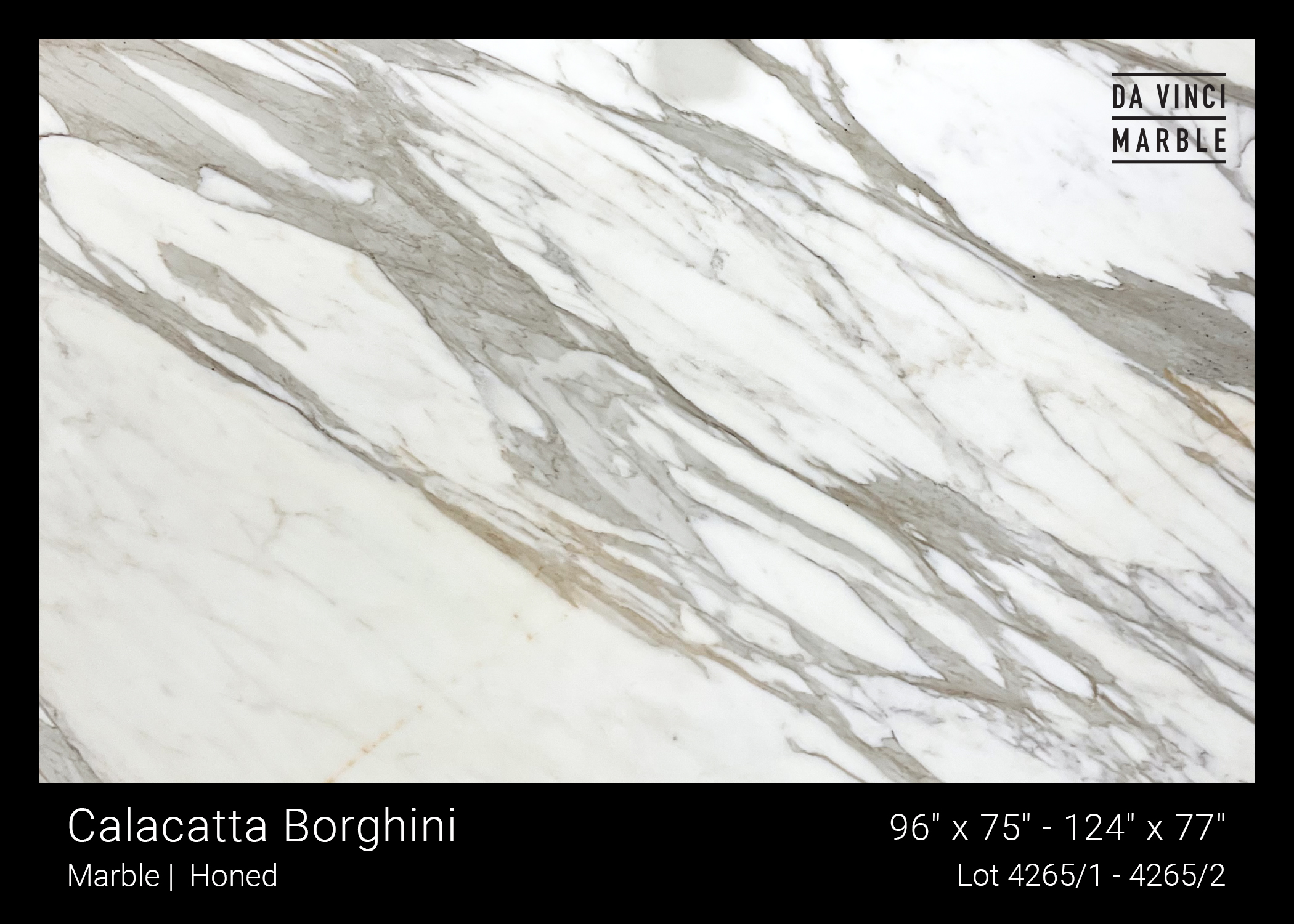 Calacatta Borghini Honed 2cm Slab