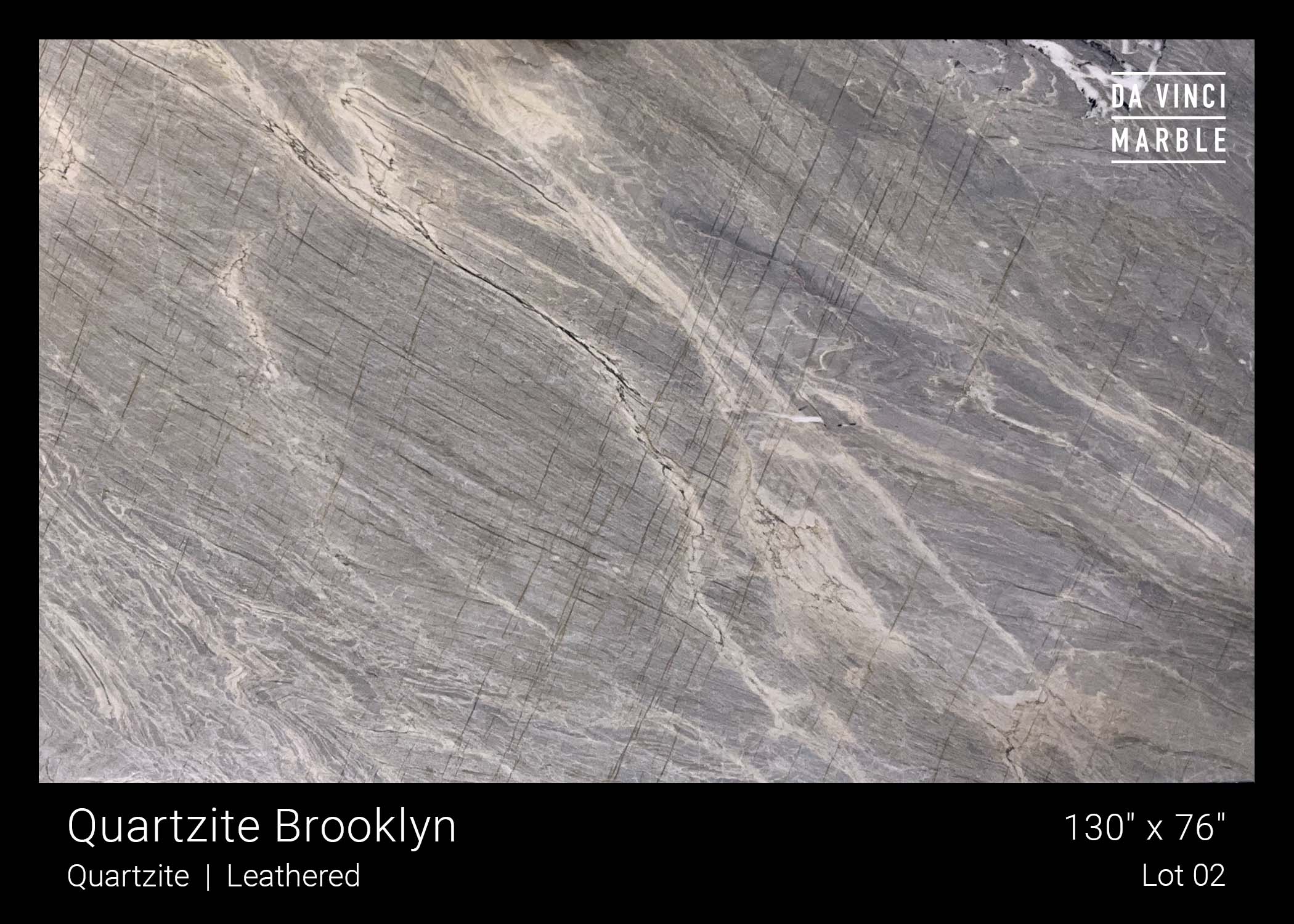 Quartzite Brooklyn Leather 2cm Slab
