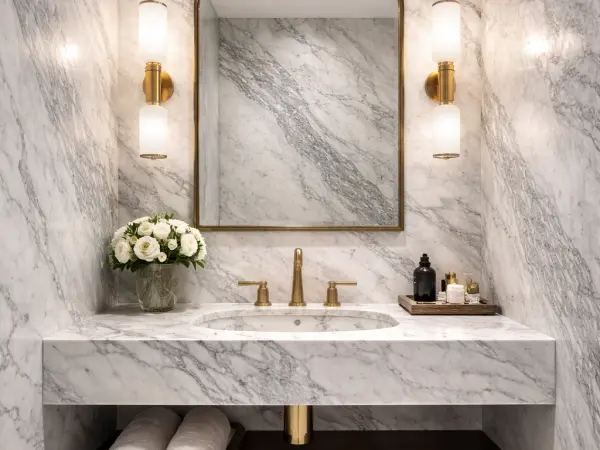 Brazilian Carrara Bathroom