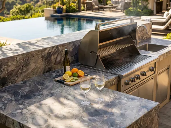 Breccia Blue Outdoor Kitchen