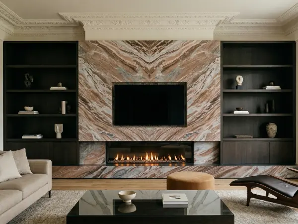 Breccia Fantastico Fireplace