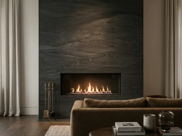 Brilliant Black Fireplace