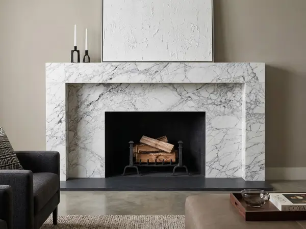 Calacatta Chiara Fireplace