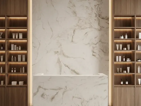 Calacatta Cielo Accent Wall