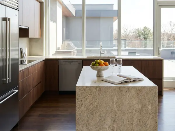 Giallo Ornamental Modern Kitchen