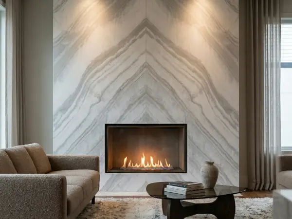 Calacatta Dolomiti  Fireplace