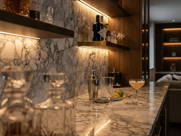 Calacatta Monet  Wet Bar