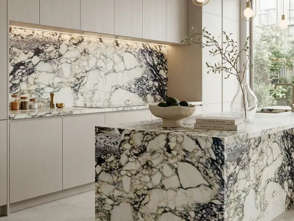 Calacatta Monet Viola Kitchen