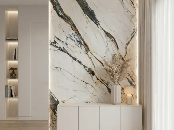Calacatta Paonazzo Accent wall