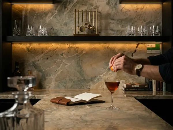 Aurora Blue Wet Bar
