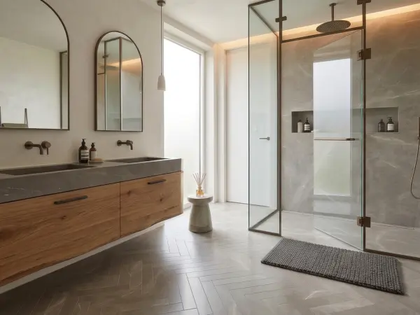 Corinthian Beige Bathroom