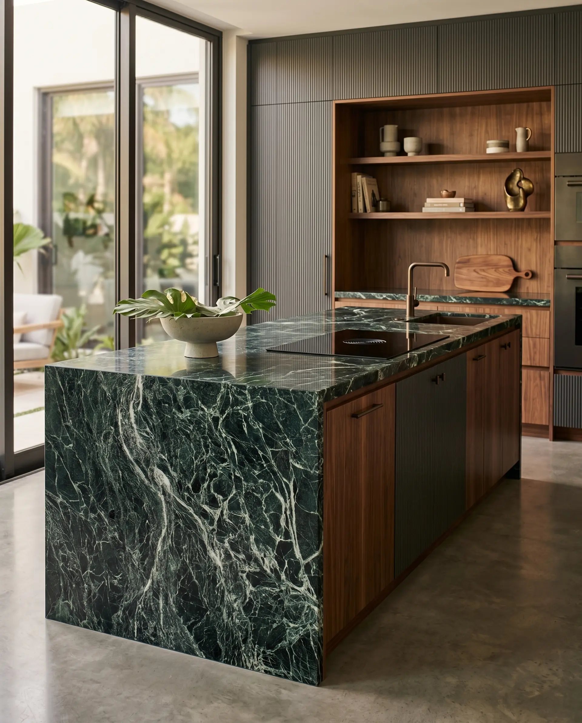 Verde Alpi slab