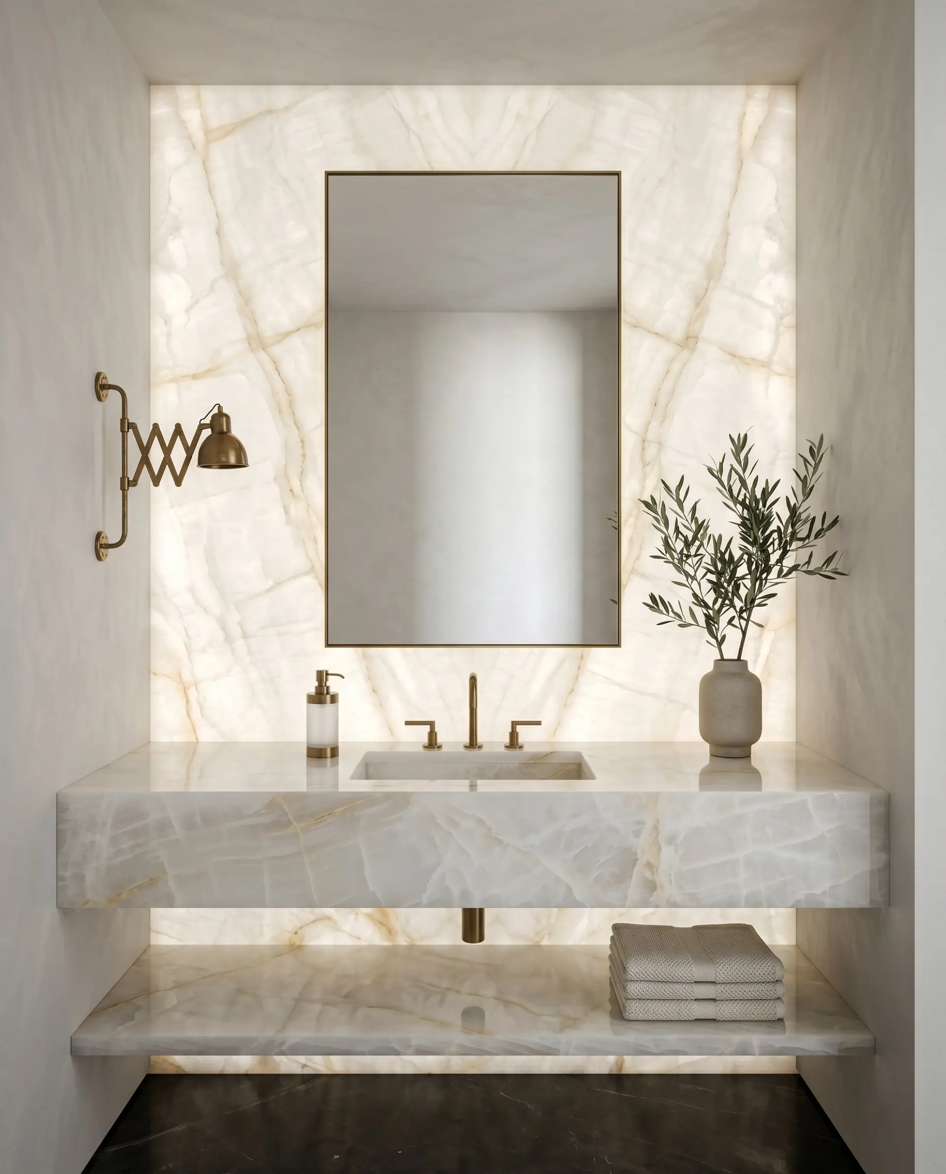 White Onyx slab