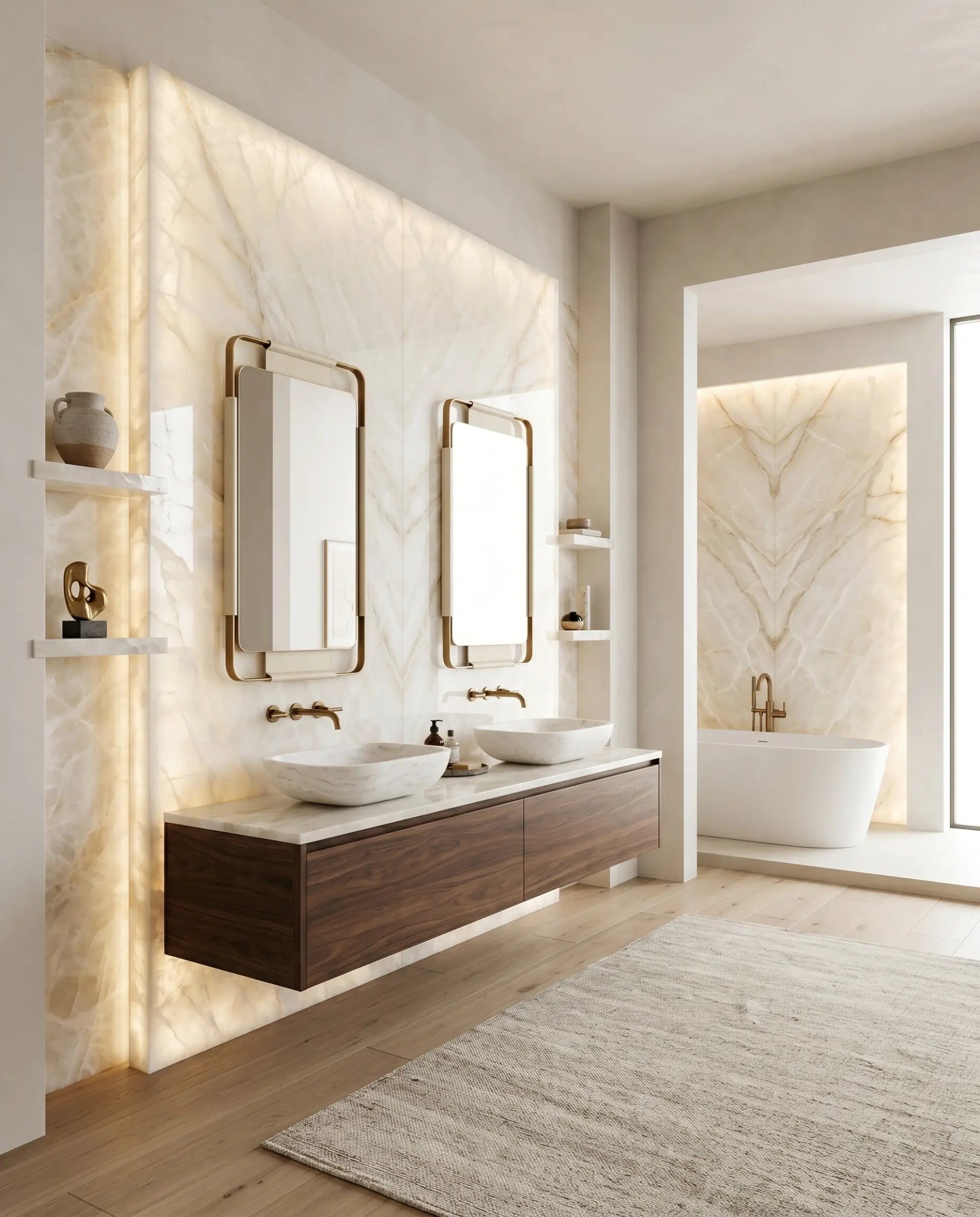 White Onyx slab