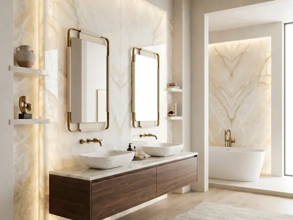White Onyx Bathroom