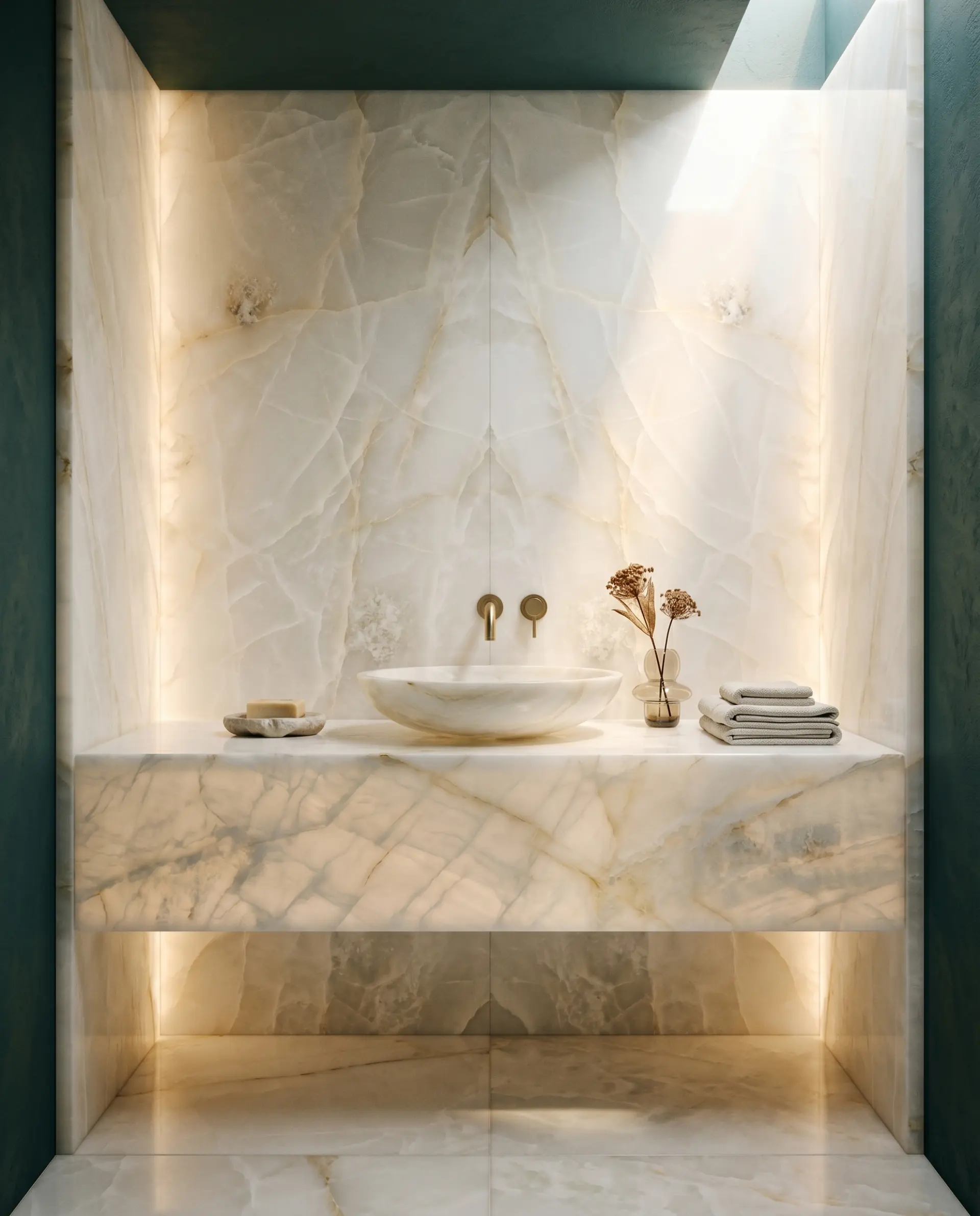 White Onyx slab