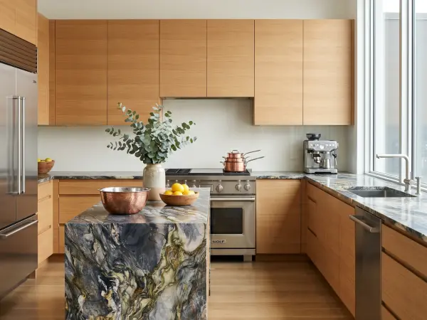 Fusion Blue Modern Kitchen