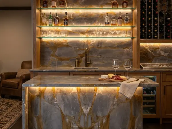 Grigio Siena Wet Bar