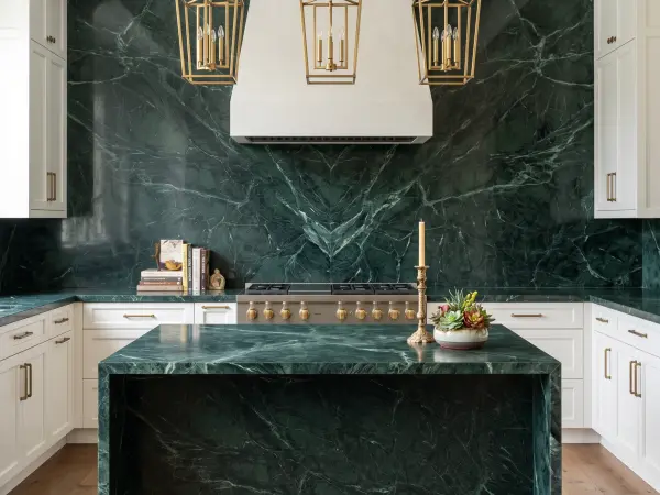 Saratoga Black Transitional Kitchen