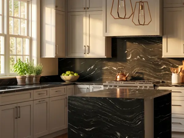 Namibian Black Transitional Kitchen