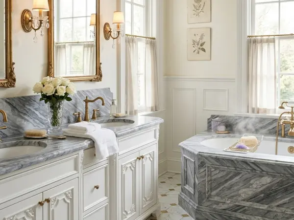 Bardiglio Nuvolato Bathroom