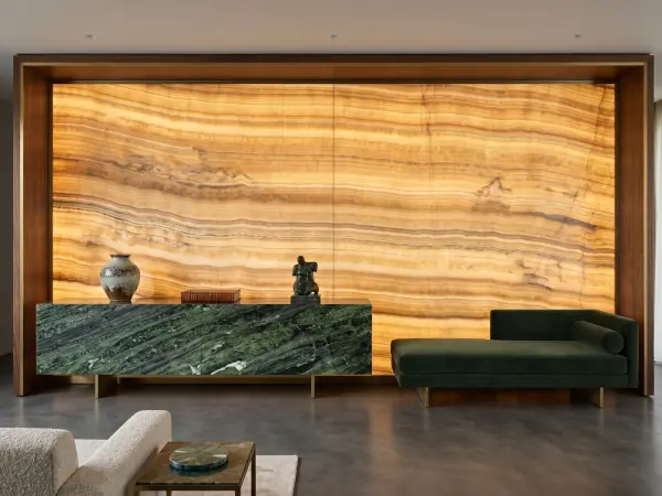 Ivory Onyx Accent Wall