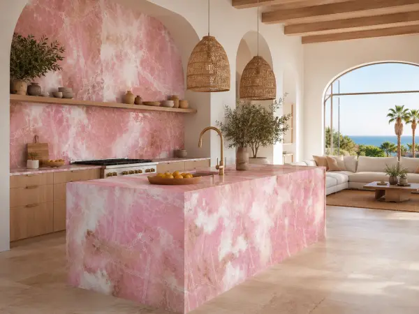 Pink Onyx Kitchen