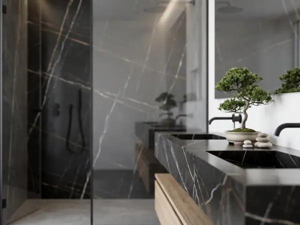 Noir St Laurent Modern Bathroom