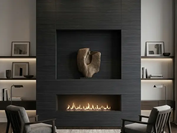 Beach Wood Fireplace