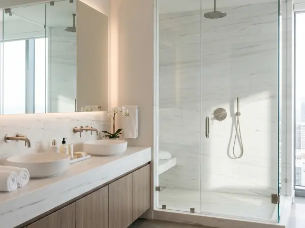 Bianco Dolomiti Bathroom