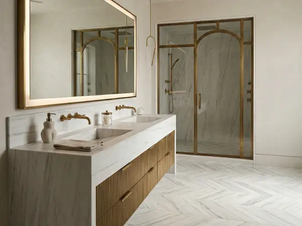 Bianco Dolomiti Bathroom