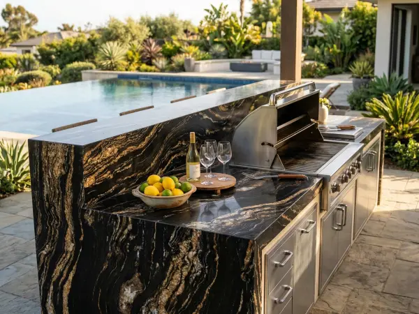 Black Taurus Outdoor Kitchen