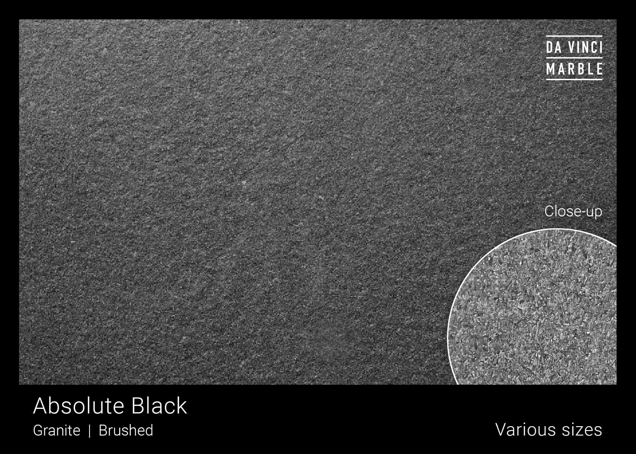 Absolute Black Brushed 3/4
