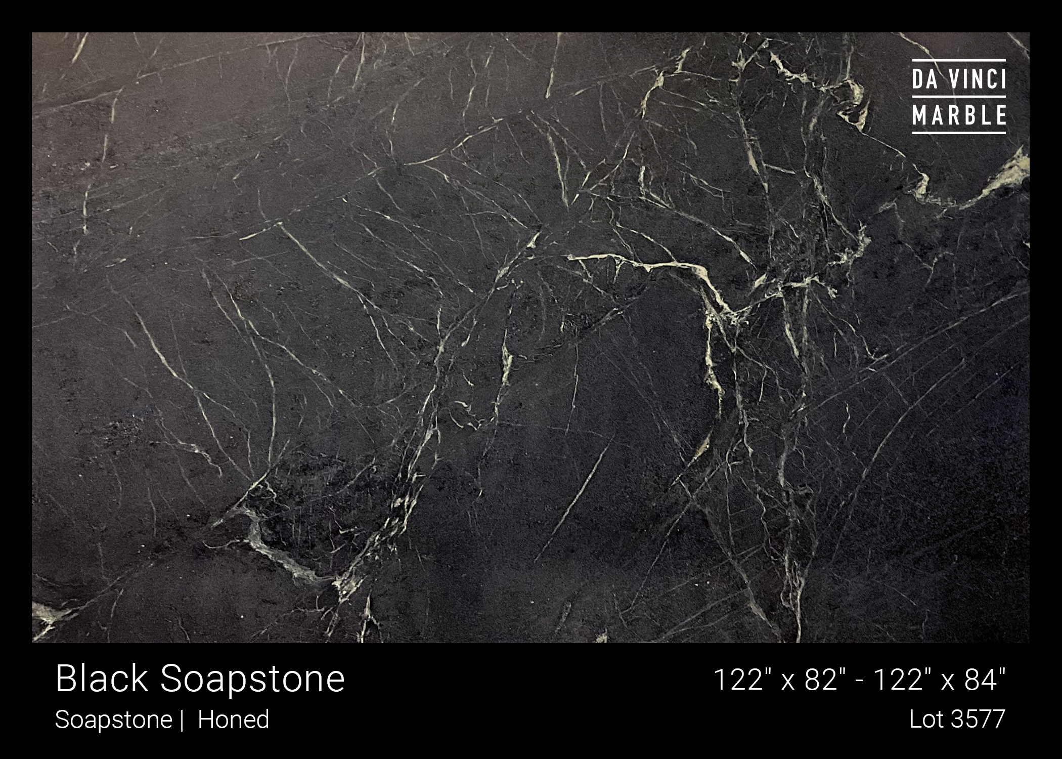 Black Soapstone Honed 3/4