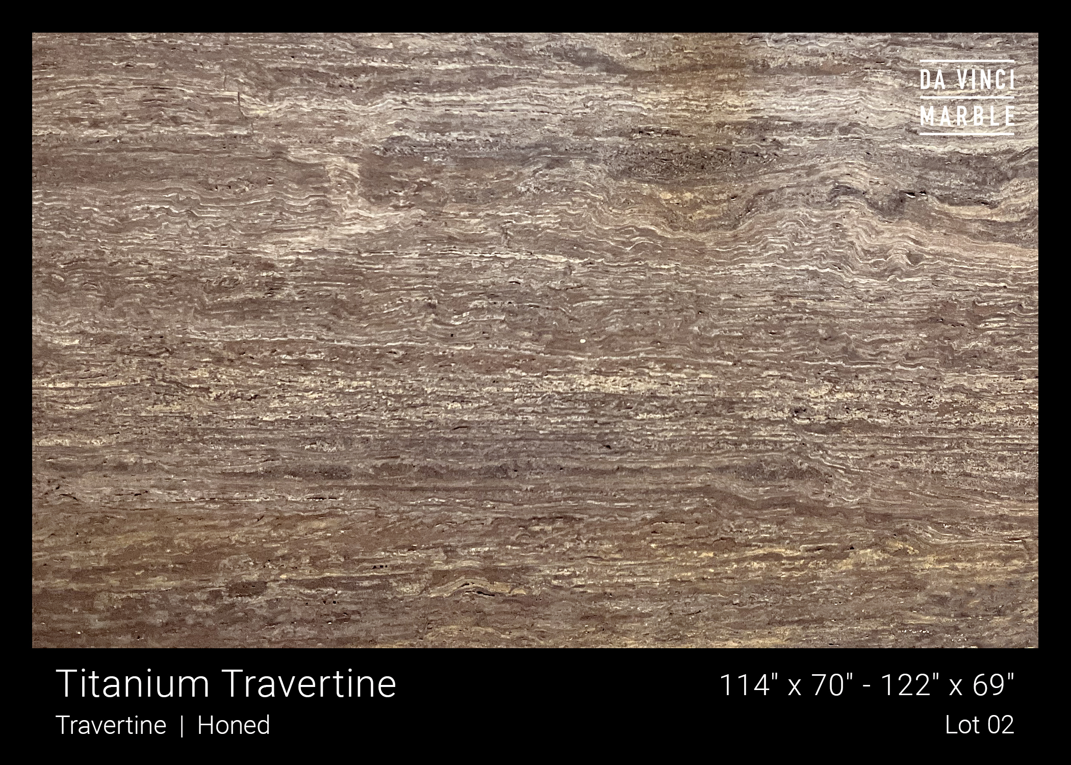 Titanium Travertine Honed & Unfilled 3/4
