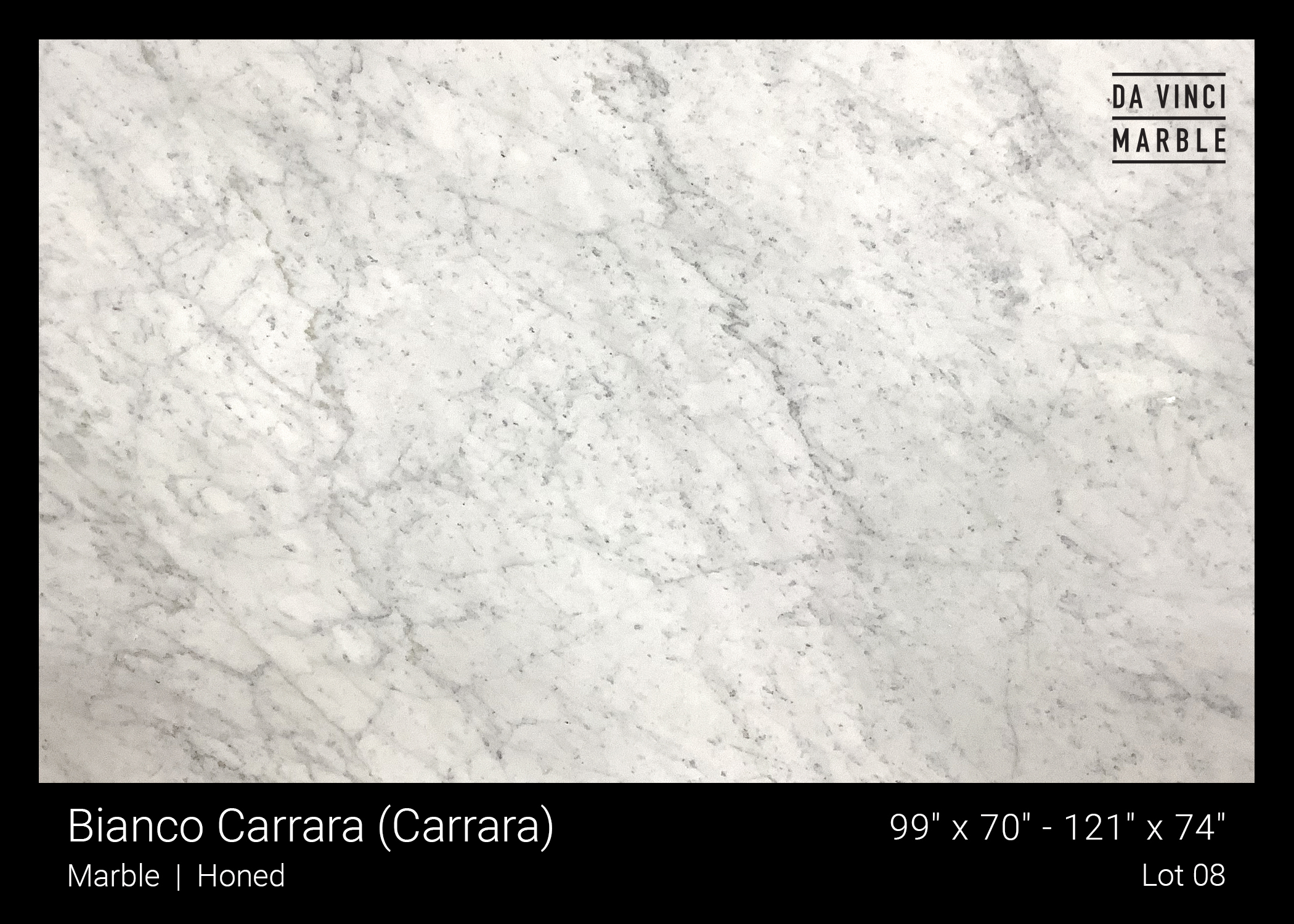 Bianco Carrara Honed 3/4