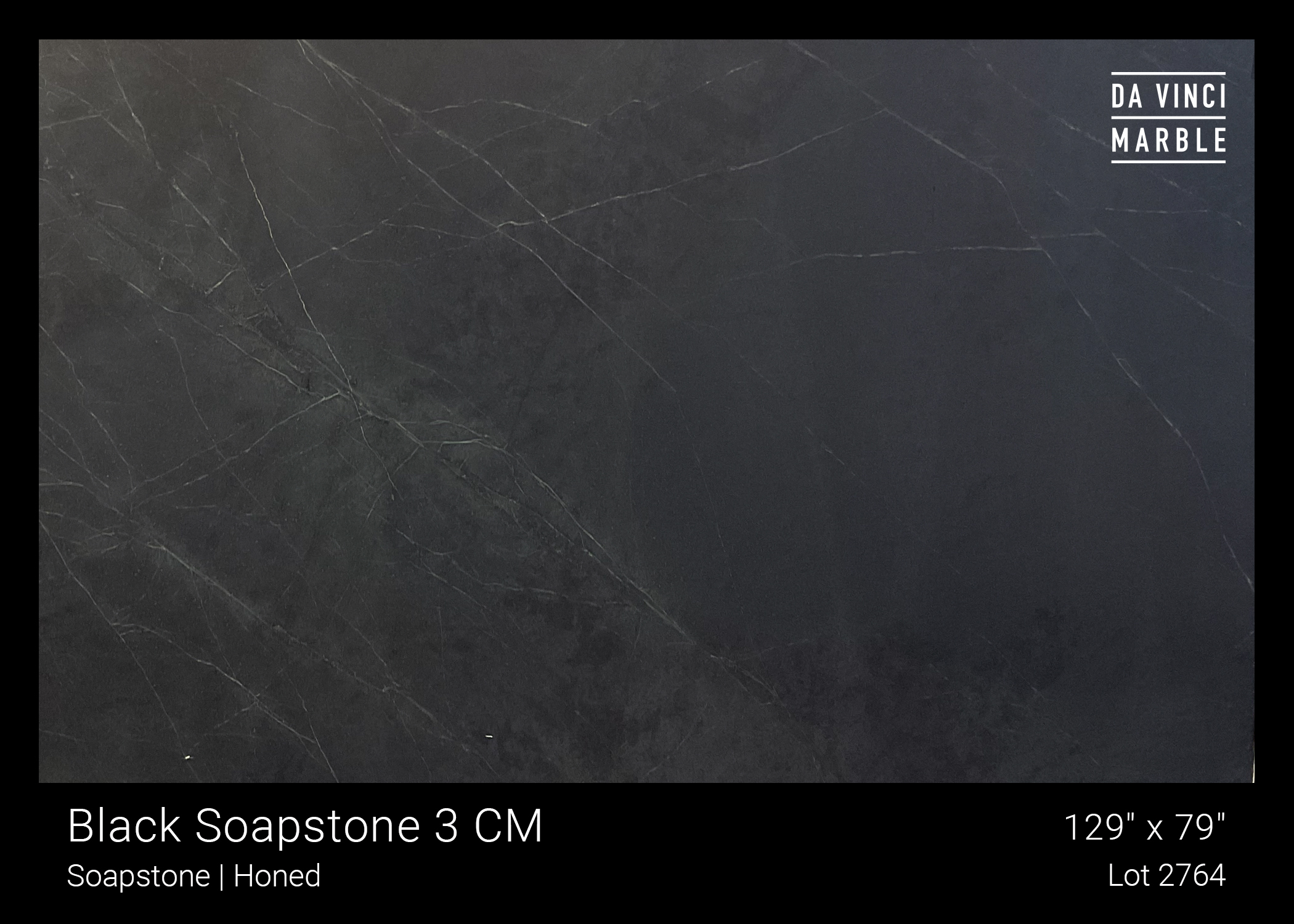 Black Soapstone Honed 1 1/8