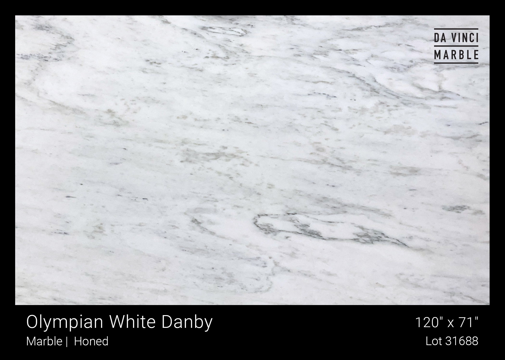 Olympian White Danby Honed 3/4