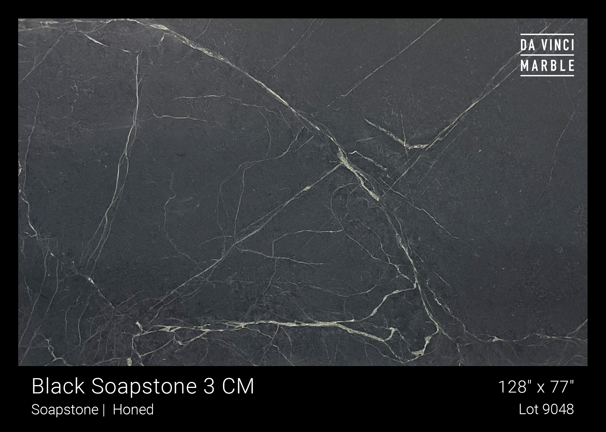 Black Soapstone Honed 1 1/8