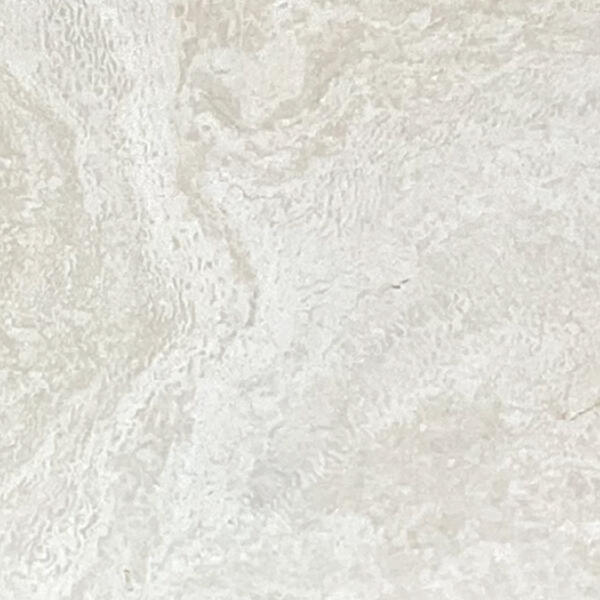 White Travertine Leather/Unfilled 3/4
