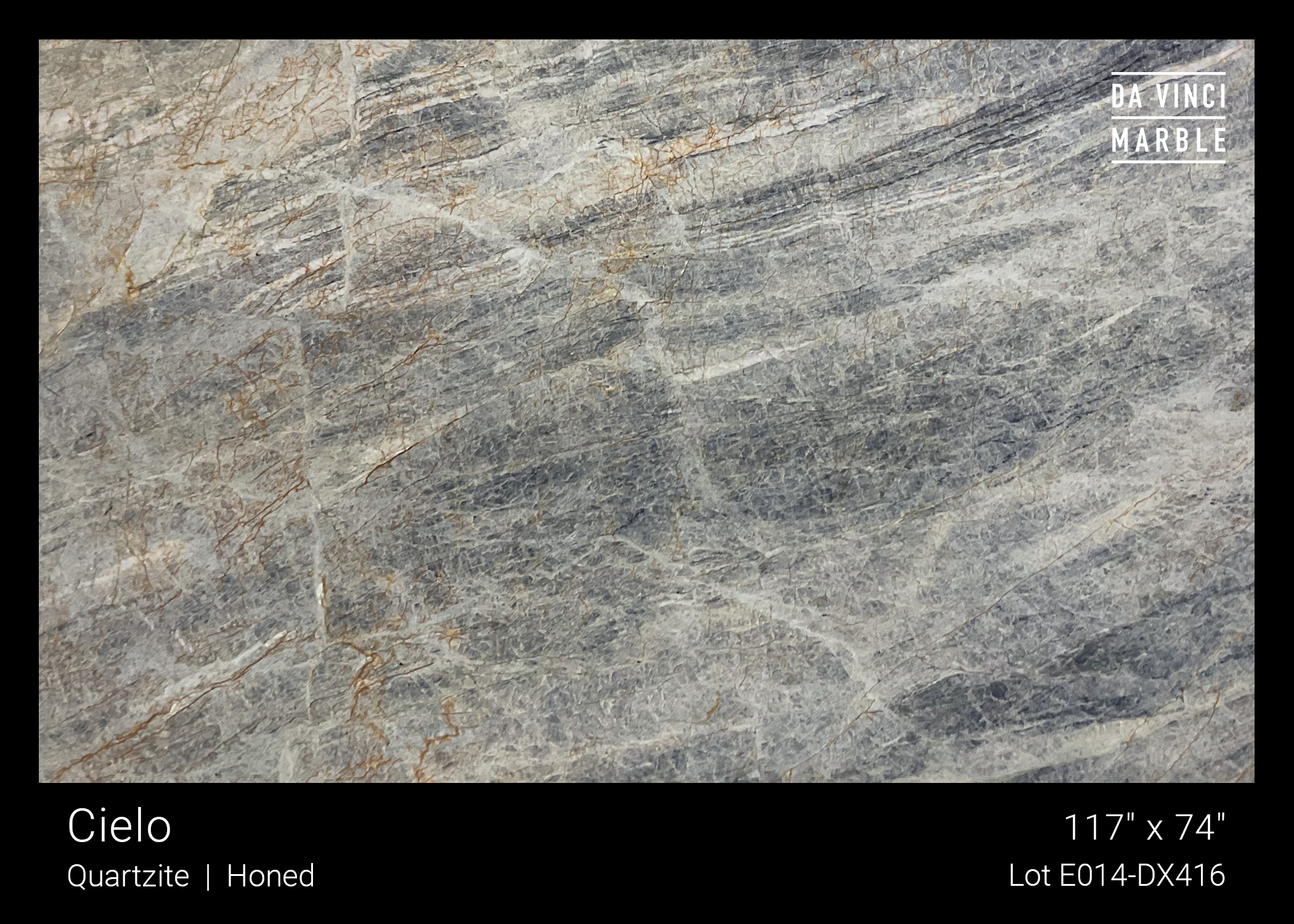 Cielo Quartzite Honed 3/4