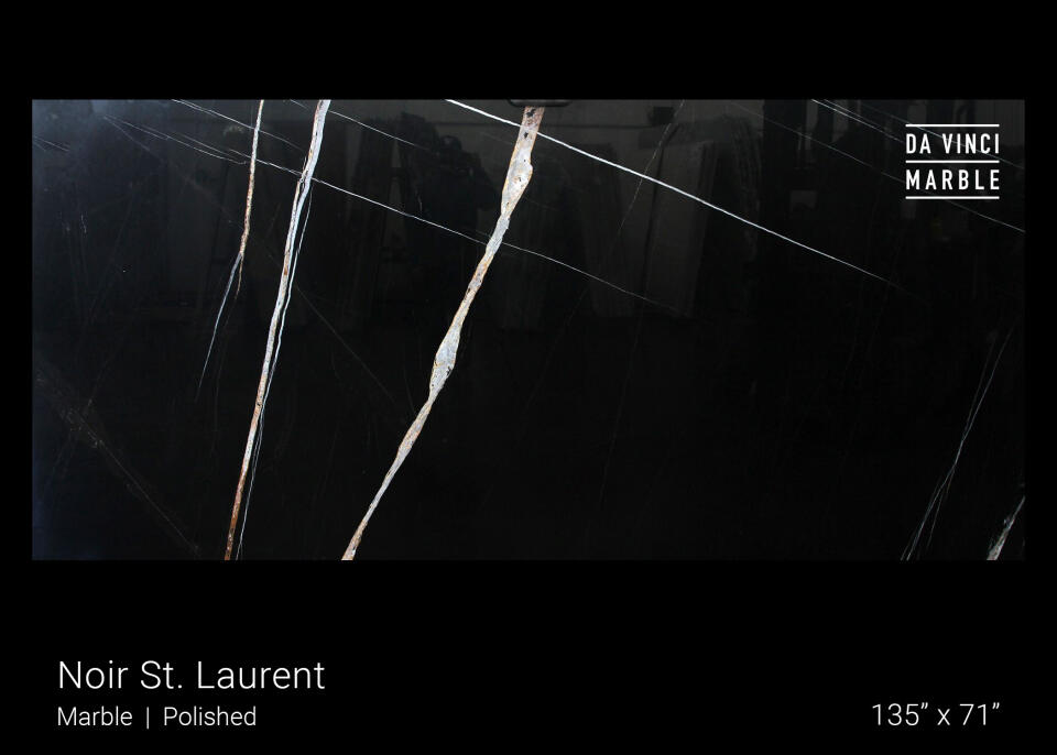 Noir St. Laurent Polished Finish 2Cm Slab