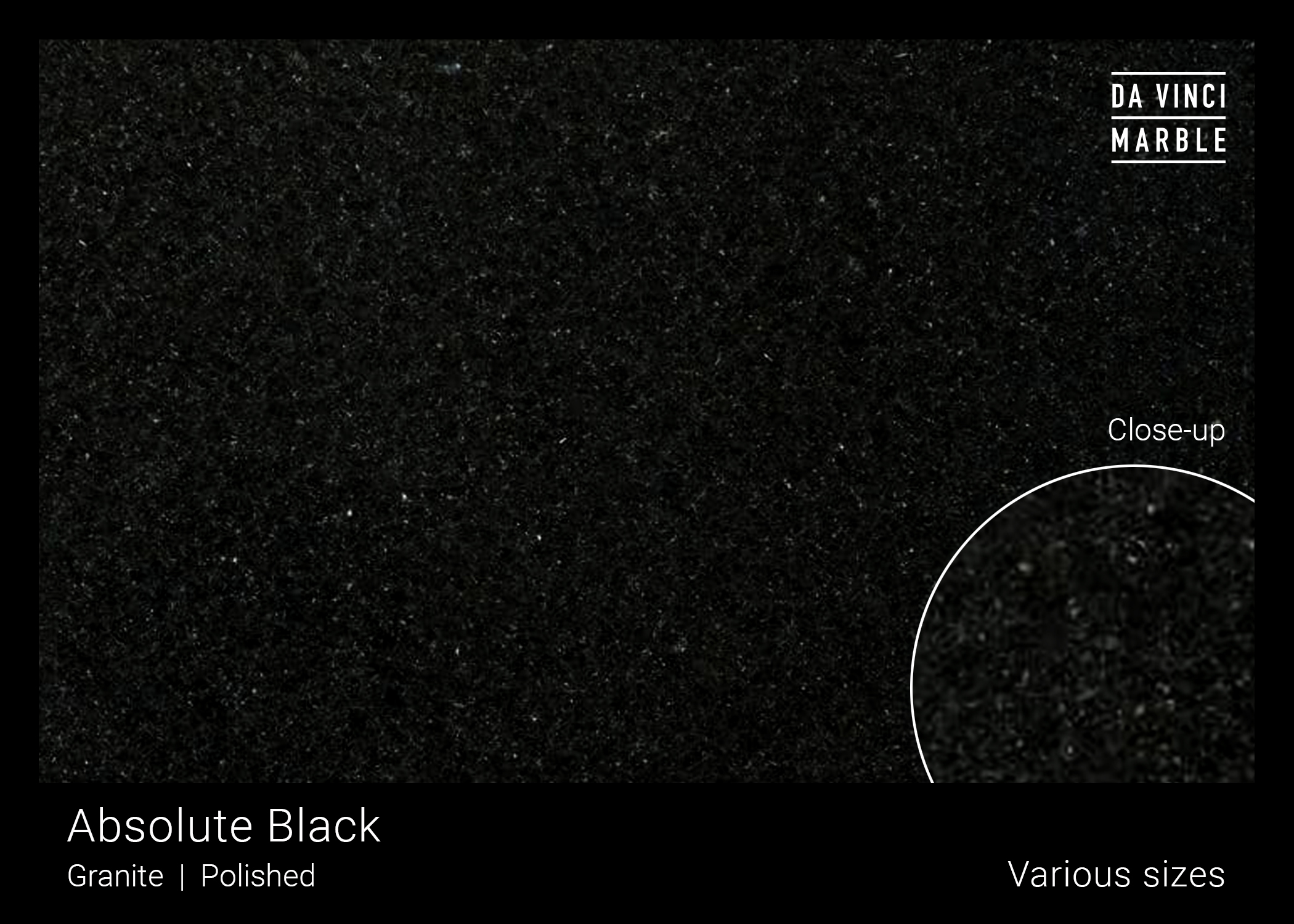 Absolute Black Polished 3/4