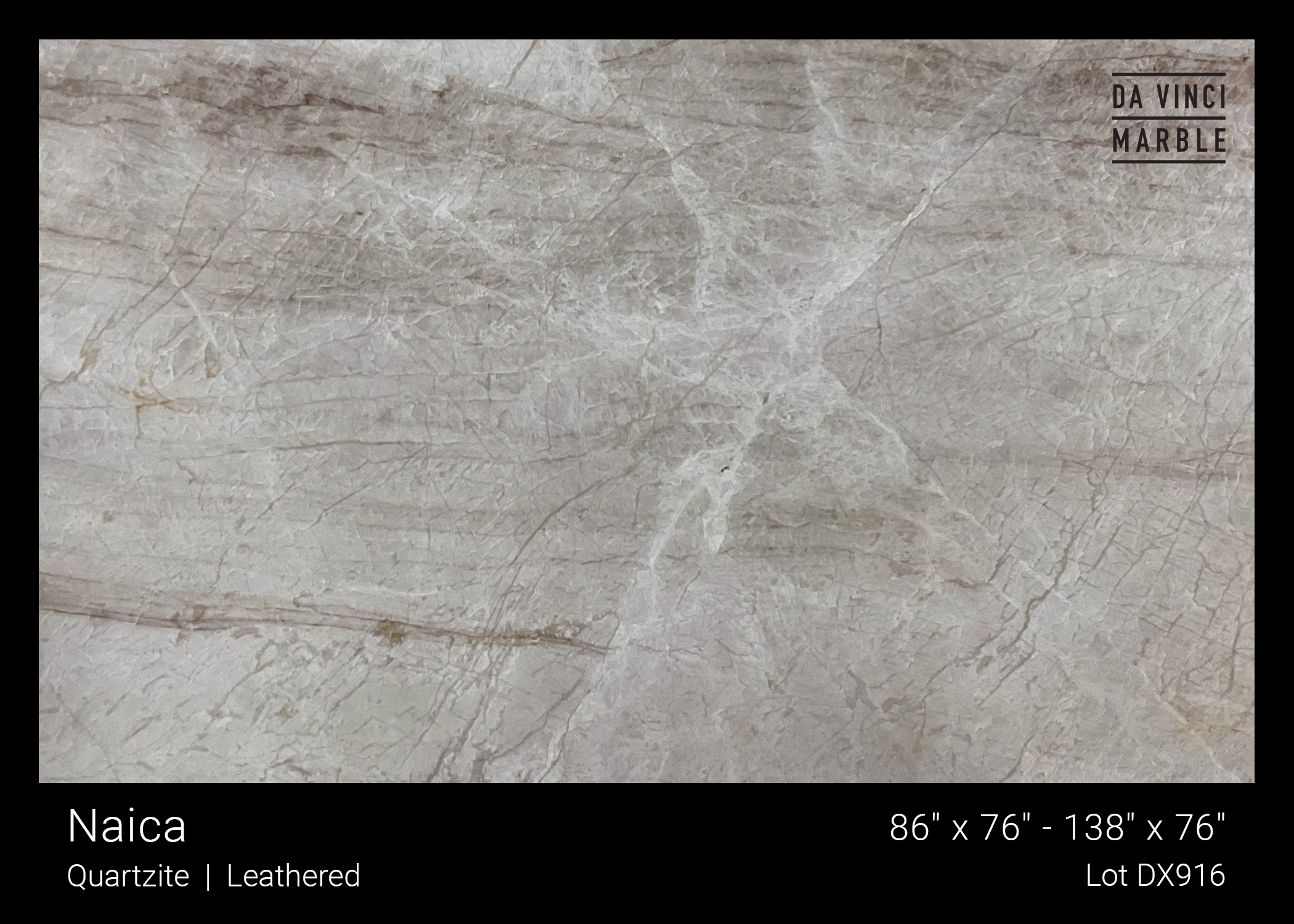 Naica Quartzite Leather 3/4