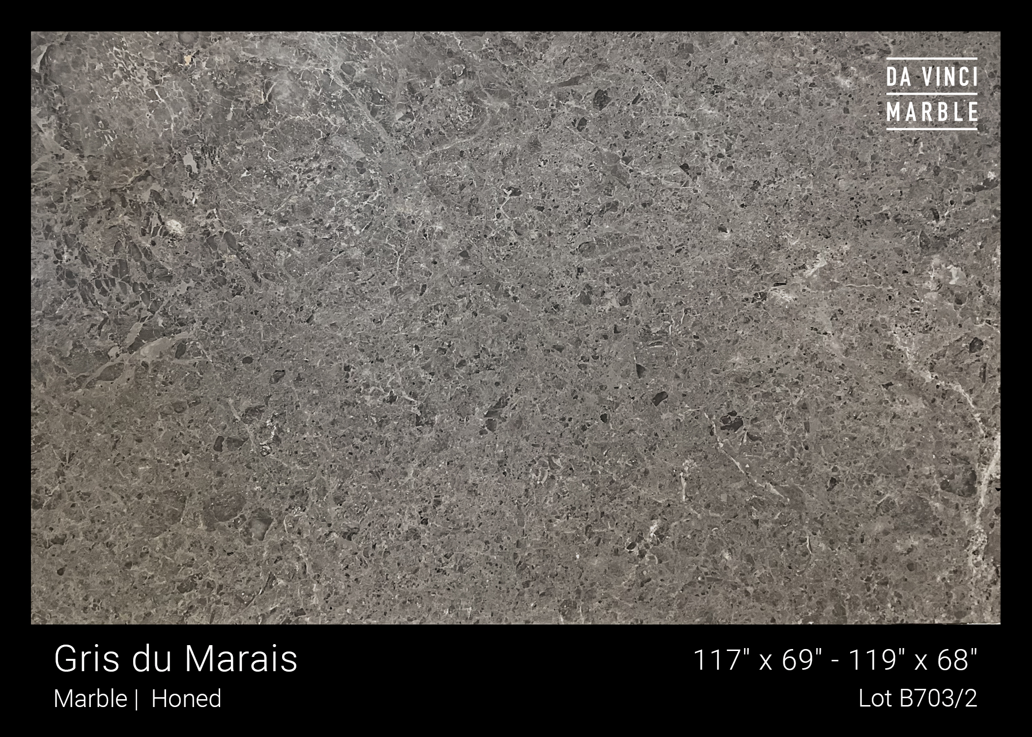 Gris Du Marais Honed 3/4